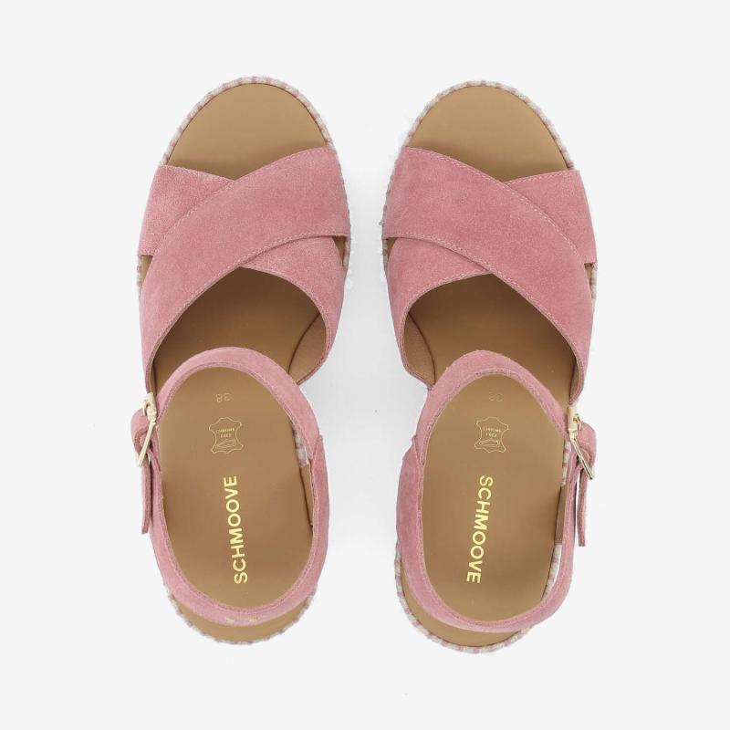 MINA SANDALE W - SUEDE - ROSE
